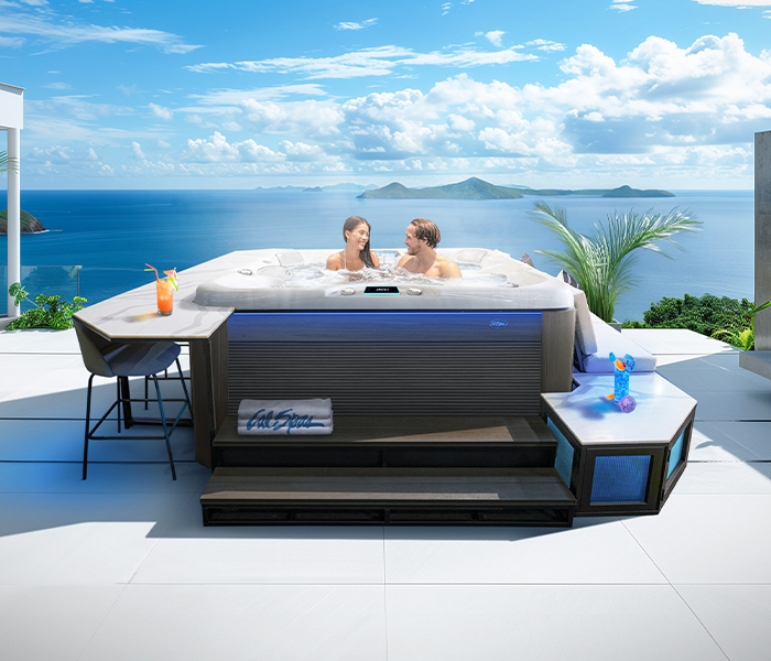 Calspas hot tub being used in a family setting - Pflugerville