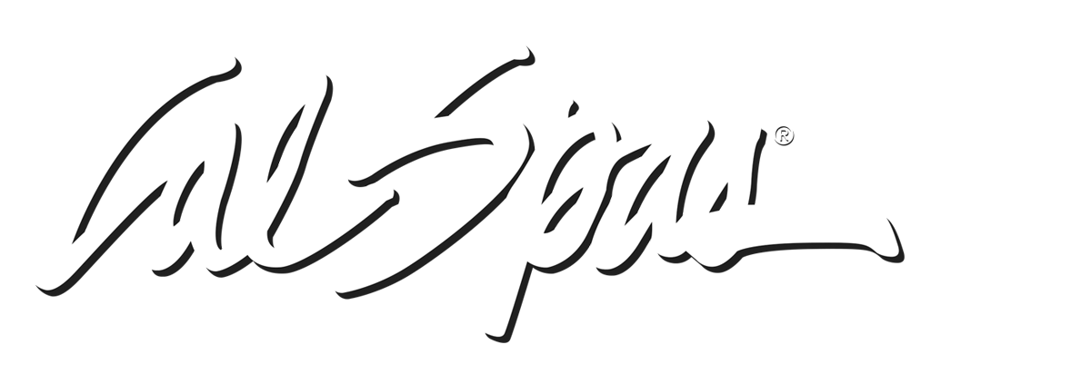 Calspas White logo hot tubs spas for sale Pflugerville